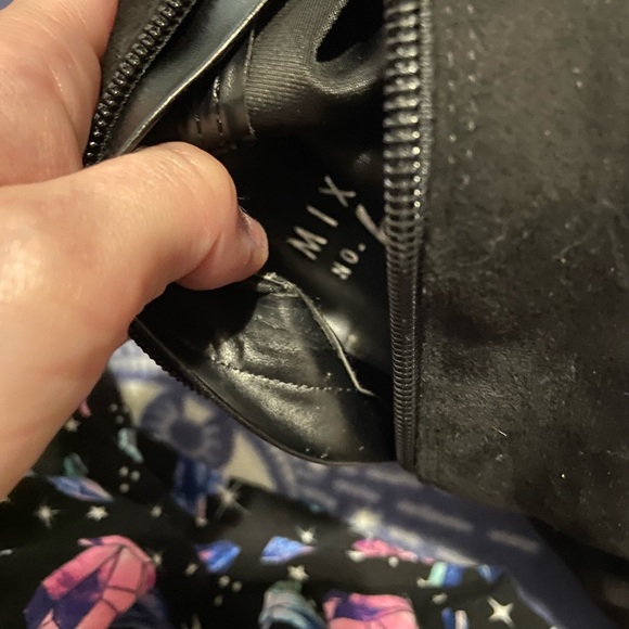 Mix no 6 over the knee black Effie chunky boot sz 9 suede like platform tall - Picture 14 of 14